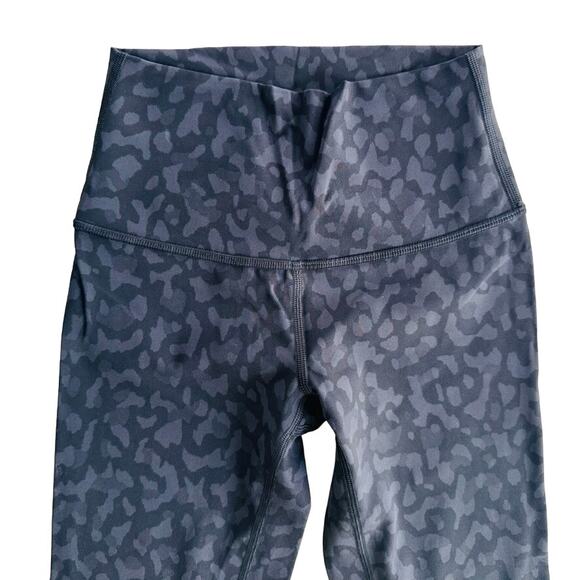Lululemon Wunder Under Crop High Rise Size 2 Wild Thing Camo Grey Black - Picture 3 of 7